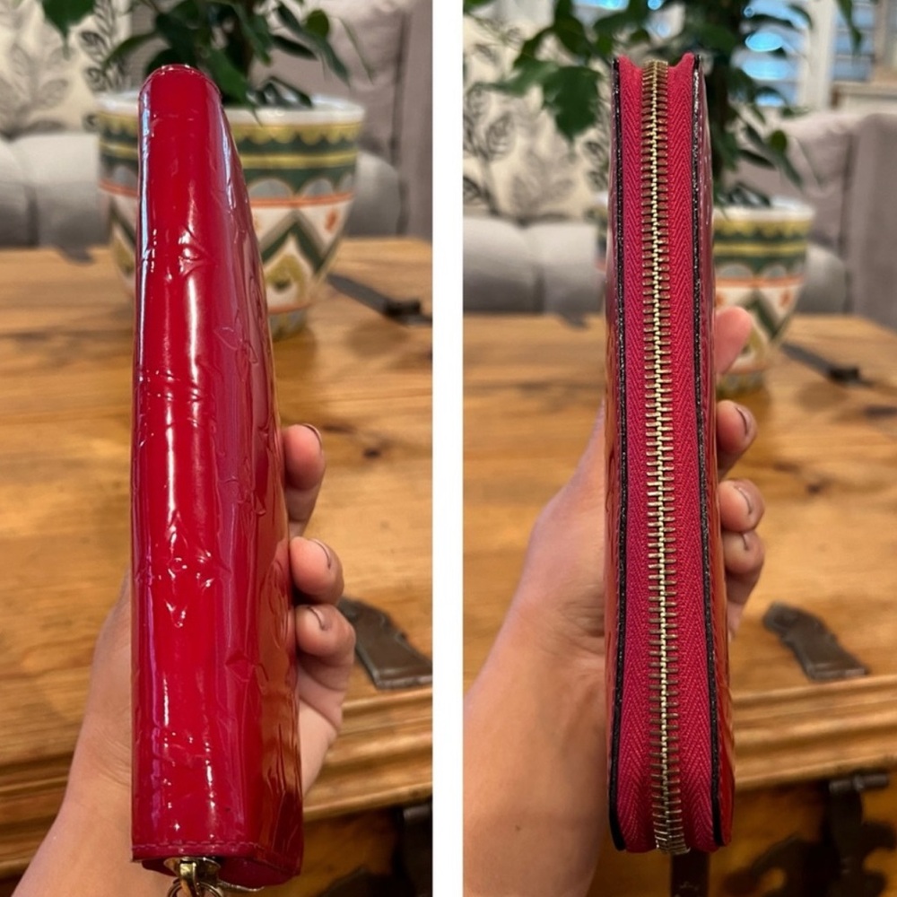 Louis Vuitton Red long wallet - Picture 10 of 12